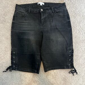 Downeast‎ Women’s Black Denim Shorts Size 10